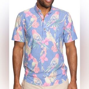 Men’s large Chubbies short sleeve button up pullover shirt